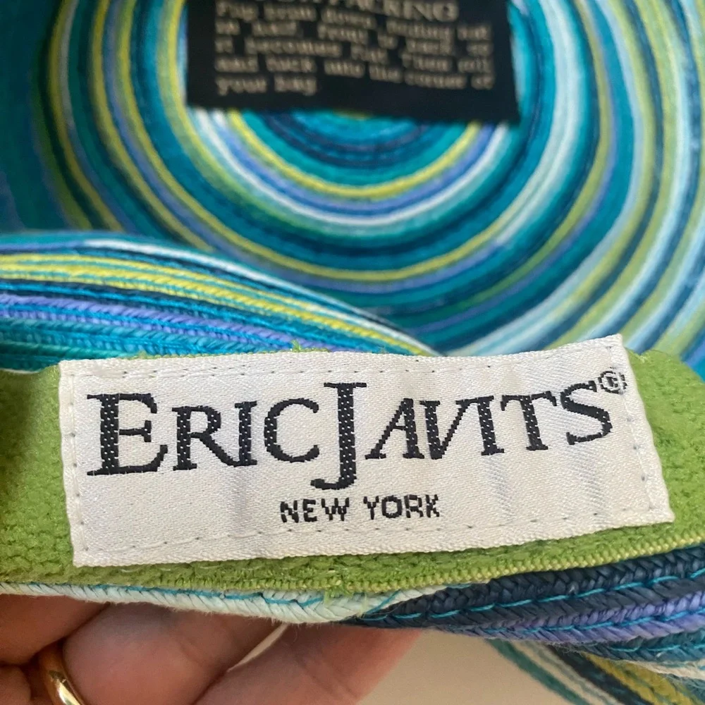 ERIC JAVITS  Women’s Turquoise/Multi Summer Hat - Picture 6 of 6